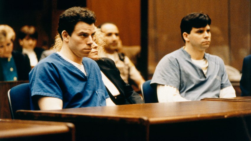 TRIAL OF BROTHERS LYLE & ERIK MENENDEZ, PARRICIDES (Photo by Ted Soqui/Sygma via Getty Images)