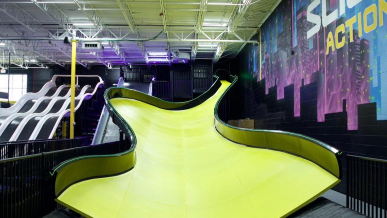 Slick City, Illinois’ 1st indoor slide park opens in Chicago suburbs ...
