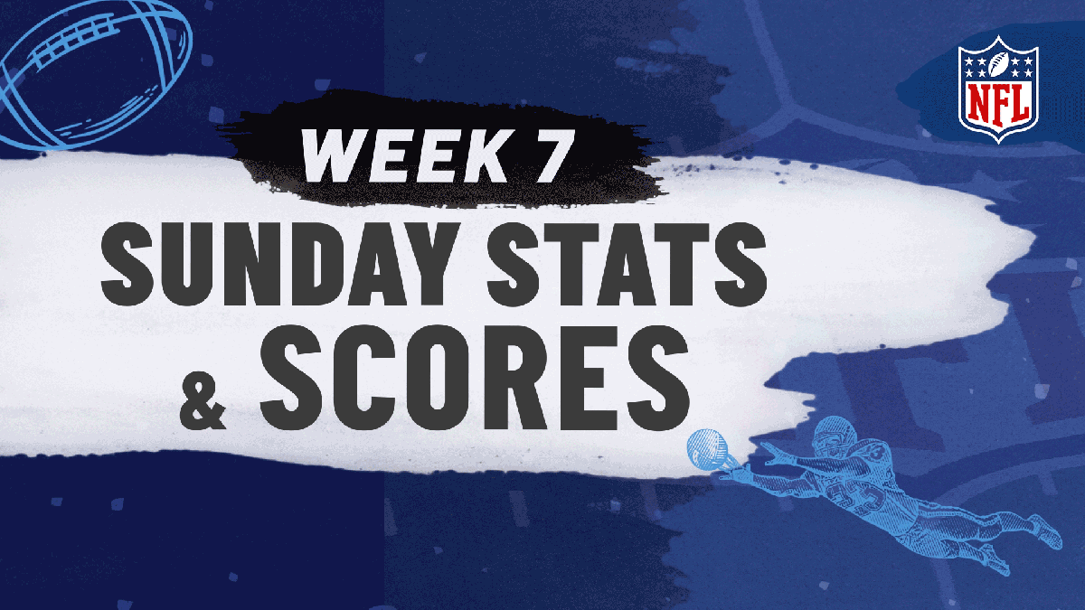 Stats and scores from week 7 of the 2024 nfl season nbc chicago