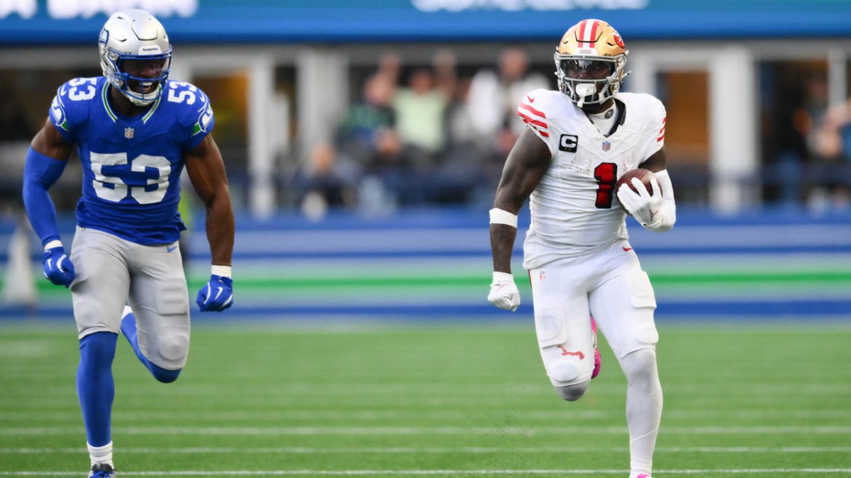 Deebo Samuel first NFL receiver with 20 rushing, 20 receiving TDs – NBC Chicago