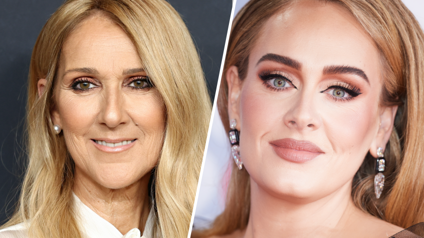 Adele and Céline Dion