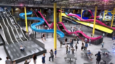 Illinois' 1st ever ‘indoor slide park' opens in Chicago suburb