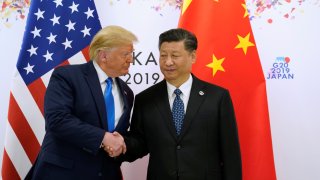 U.S. President Donald Trump and China’s President Xi Jinping at the G20 leaders summit in Japan on June 29, 2019.