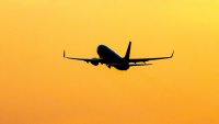 A Ryanair plane takes off from Eindhoven Airport in the Netherlands on December 19, 2020.