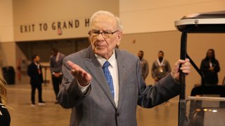 Warren Buffett ahead of the Berkshire Hathaway Annual Shareholder’s Meeting in Omaha, Nebraska.