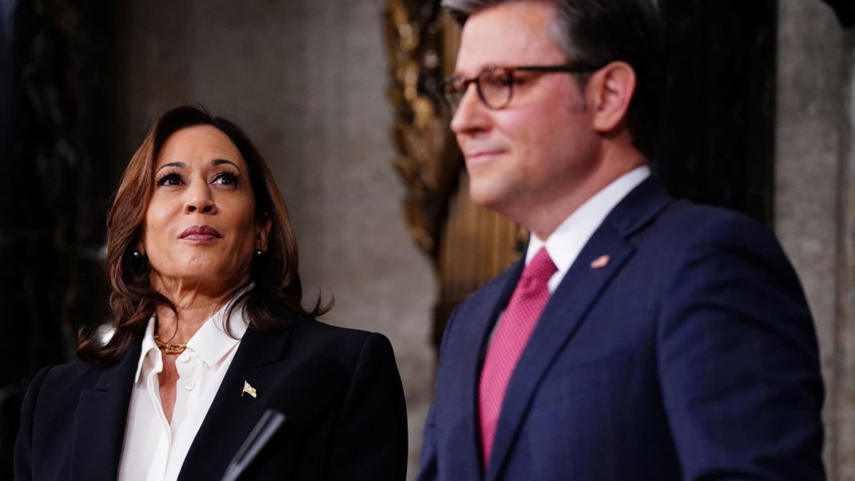 Harris defends CHIPS Act after House Speaker Johnson suggests GOP would