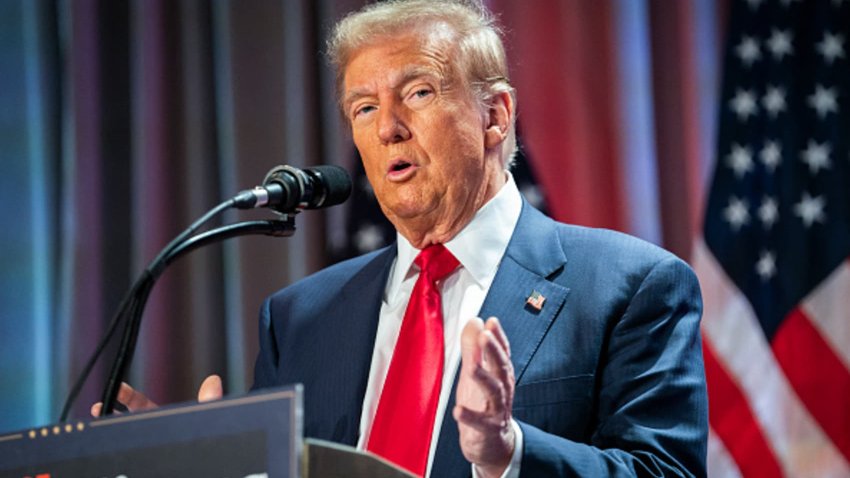 U.S. President-elect Donald Trump speaks during a meeting with House Republicans at the Hyatt Regency hotel in Washington, D.C., on Nov. 13, 2024.