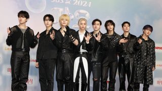 JYP Entertainment’s boy group Stray Kids attends the 2024 SBS Music Awards Summer in Seoul. The group’s activities has given its parent company a “dramatic rebound to profitability” 