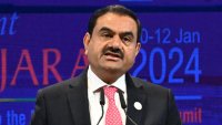 Gautam Adani, chair of Indian conglomerate Adani Group, addresses a gathering during the Vibrant Gujarat Global Summit 2024 in Gandhinagar, Gujarat, India, Jan. 10, 2024.