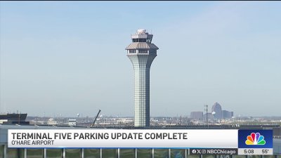 New parking garage at Terminal 5 of O'Hare Airport opens