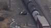 Aerial view: 3 people killed in train vs. vehicle collision in Harvey