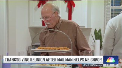 Aurora mailman reunites with neighbor for Thanksgiving after life-saving encounter