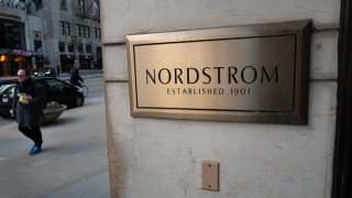 A sign marks the location of a Nordstrom store on March 20, 2024 in Chicago, Illinois. 