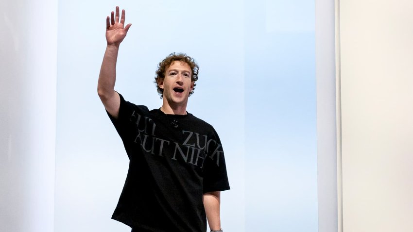 Mark Zuckerberg, CEO of Meta Platforms Inc., arrives for the Meta Connect event in Menlo Park, California, on Sept. 25, 2024.