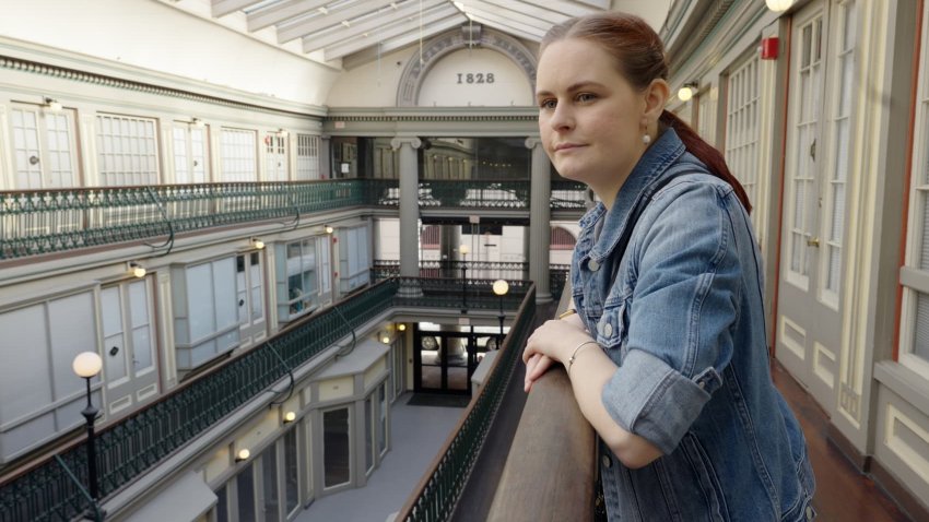 Amy Henion, a graphic designer, said living at a mall is both unique and convenient 