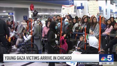 Children from Gaza arrive in Chicago to receive medical treatment