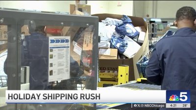 Naperville postal workers weather holiday shipping rush