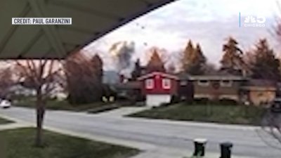 Arlington Heights garbage truck explosion captured on doorbell camera