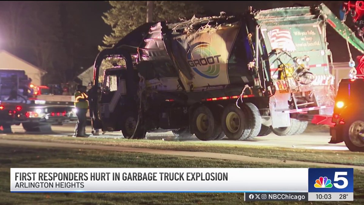 Trash Exploding Garbage truck explosion sends debris flying for blocks in northwest ...