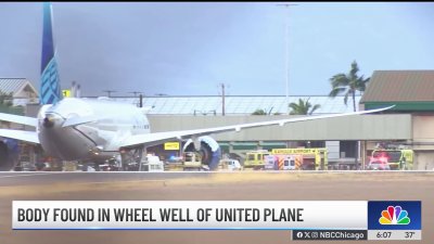 Body found in wheel well of United Airlines plane