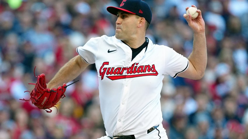 CLEVELAND, OH – OCTOBER 17:  Matthew Boyd #16 of the Cleveland Guardians pitches during Game 3 of the ALCS presented by loanDepot between the New York Yankees and the Cleveland Guardians at Progressive Field on Thursday, October 17, 2024 in Cleveland, Ohio. (Photo by Mary DeCicco/MLB Photos via Getty Images)