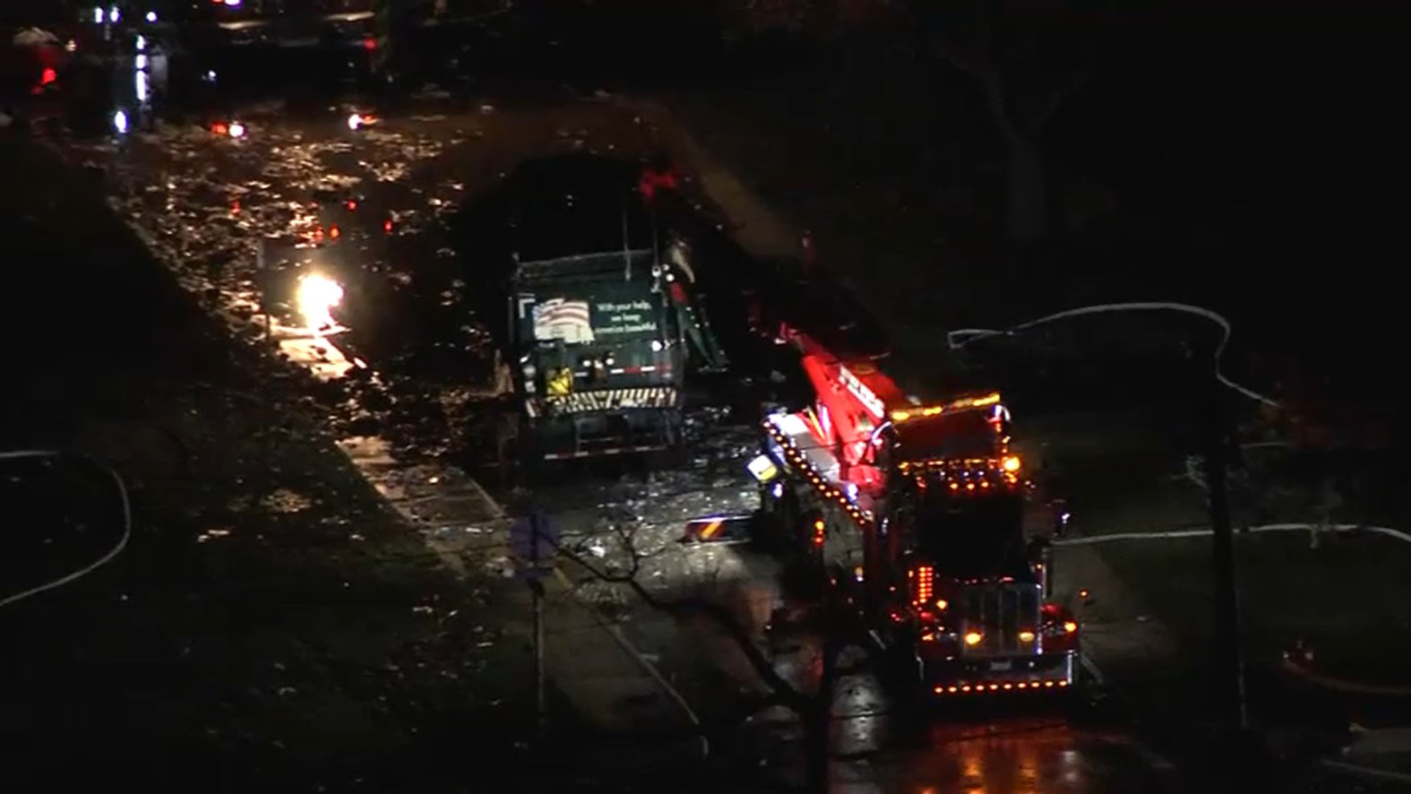 Arlington Heights Garbage Truck Explosion Captured On Doorbell Camera arlington-heights-garbage-truck-explosion-captured-on-doorbell-camera