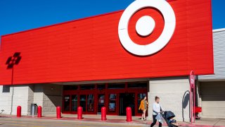 Customers exit a Target store on November 20, 2024 in Austin, Texas.