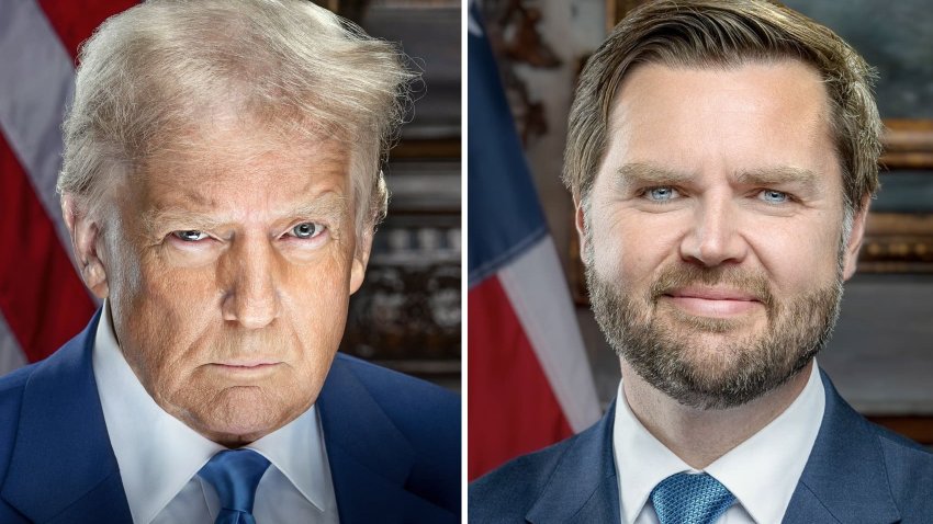 Official portraits of President-elect Donald Trump and Vice-President-elect J.D. Vance