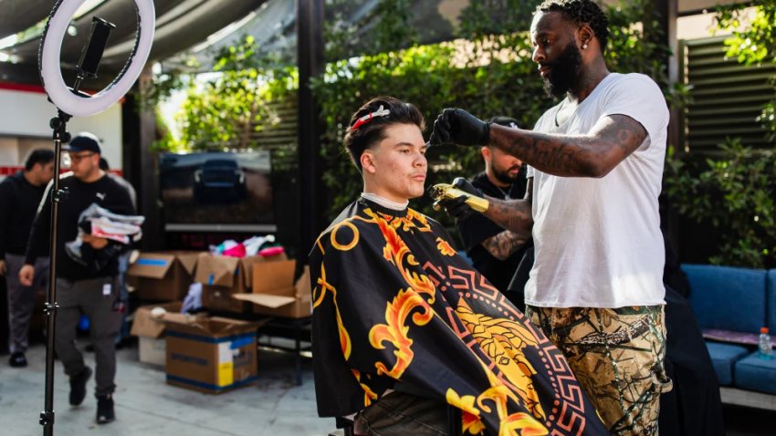 Altadena Teen Boys Fire Recovery barber