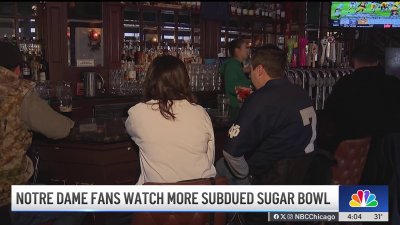 Notre Dame fans gather to watch Sugar Bowl in wake of tragedy