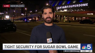 Increased security presence outside  Superdome as Sugar Bowl goes on