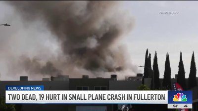 2 dead, 19 injured in fiery small plane crash in Fullerton