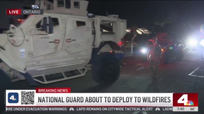 California National Guard deploys to Los Angeles area wildfires