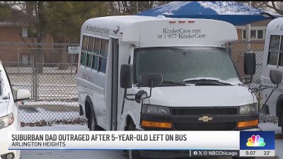 Suburban father sues daycare after child left on bus in frigid weather