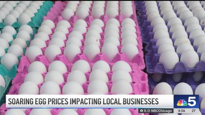 Soaring egg prices impact Chicago-area businesses