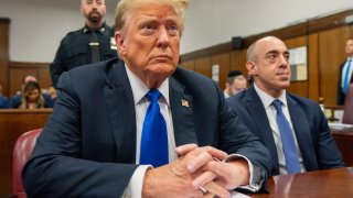 NEW YORK, NEW YORK – MAY 30:  Former U.S. President Donald Trump appears in court for his hush money trial at Manhattan Criminal Court on May 30, 2024 in New York City. Judge Juan Merchan gave the jury instructions, and deliberations are entering their second day. The former president faces 34 felony counts of falsifying business records in the first of his criminal cases to go to trial. (Photo by Steven Hirsch-Pool/Getty Images)