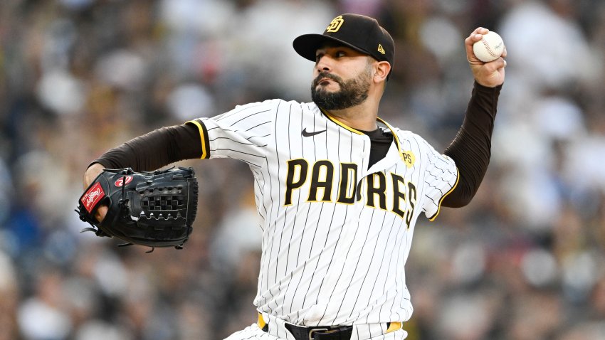 SAN DIEGO, CA – SEPTEMBER 21: Martín Pérez #54 of the San Diego Padres pitches during the second inning of a baseball game against the Chicago White Sox, September 21, 2024 at Petco Park in San Diego, California. (Photo by Denis Poroy/Getty Images)