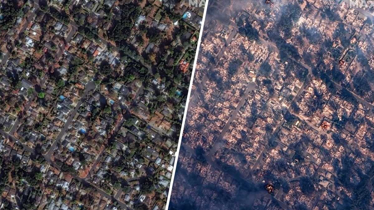 See before-after satellite images from the Eaton Fire – NBC Chicago