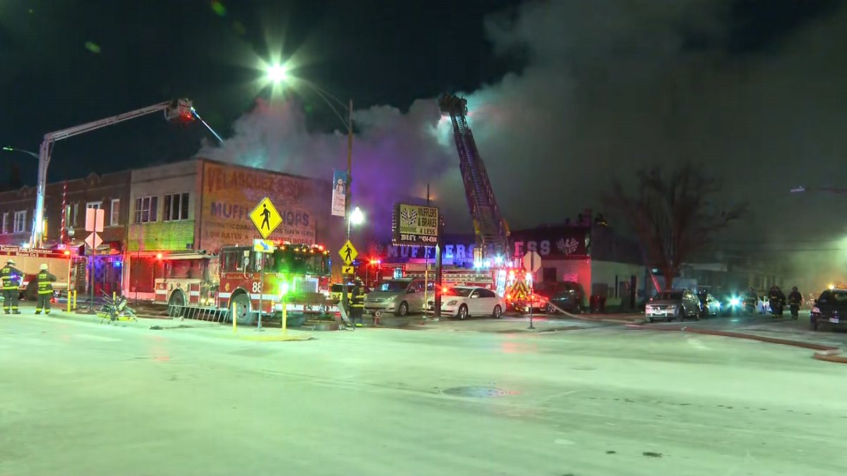 Fire in Chicago Lawn sends large plumes of smoke billowing into the air; CTA buses rerouted