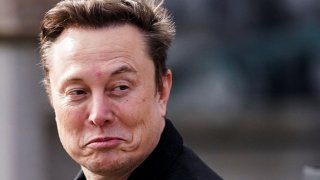 Elon Musk leaves after a meeting with Indian Prime Minister Narendra Modi at Blair House, in Washington, D.C., U.S., February 13, 2025. 