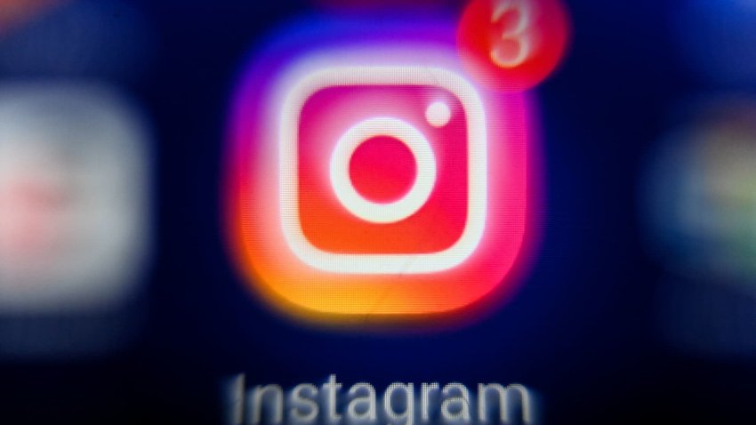 Illustration of U.S social network Instagram’s logo on a tablet screen.