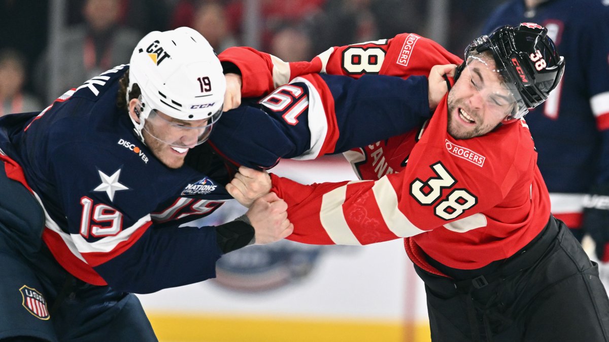 Three fights and boos greet Team USA for 4 Nations Face-Off – NBC Chicago