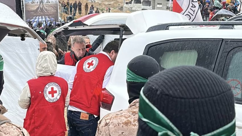 Red Cross workers