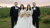 Identical twin brothers marry twin sisters in double wedding … and share honeymoon
