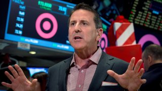 Target Corp. CEO, Brian Cornell speaks during an interview on the floor of the New York Stock Exchange November 28, 2014.