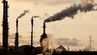 The Phillips 66 Los Angeles Refinery Wilmington Plant stands on November 28, 2022 in Wilmington, California.