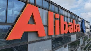 The Alibaba office building is seen in Nanjing, Jiangsu province, China, on Aug 28, 2024.