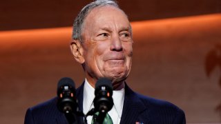 Former Mayor of New York City Michael Bloomberg delivers remarks at the Bloomberg Global Business Forum, on the sidelines of the 79th session of the United National General Assembly (UNGA) in New York City, U.S., September 24, 2024. 