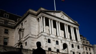 The Bank of England in London on Feb. 12, 2024.