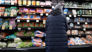 A customer shops for produce at a grocery store on Jan. 15, 2025 in Chicago, Illinois.